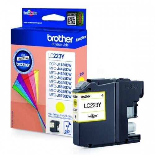 Ink Brother LC223Y yellow 550pgs| MFC-J4420DW/J4620DW / 25DW/ J5320DW/ J5620DW цена и информация | Kasetės rašaliniams spausdintuvams | pigu.lt