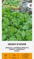 Daržiniai špinatai Geant D'Hiver цена и информация | Daržovių, uogų sėklos | pigu.lt