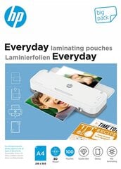 Laminavimo plėvelė HP Everyday A4 80 g/m , 100 vnt цена и информация | Канцелярские товары | pigu.lt