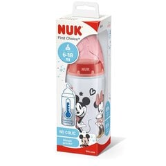 NUK pudelīte FC+ PP Mickey/2SL knupis 300ml, ar temp. kontr. цена и информация | Бутылочки и аксессуары | pigu.lt