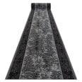 Rugsx ковровая дорожка Azulejo Patchwork, Лиссабонская плитка, серая / чёрная