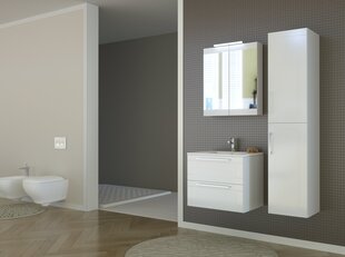 Навесной шкафчик для ванной Serena Retro 60 см, белый цена и информация | Шкафчики для ванной | pigu.lt