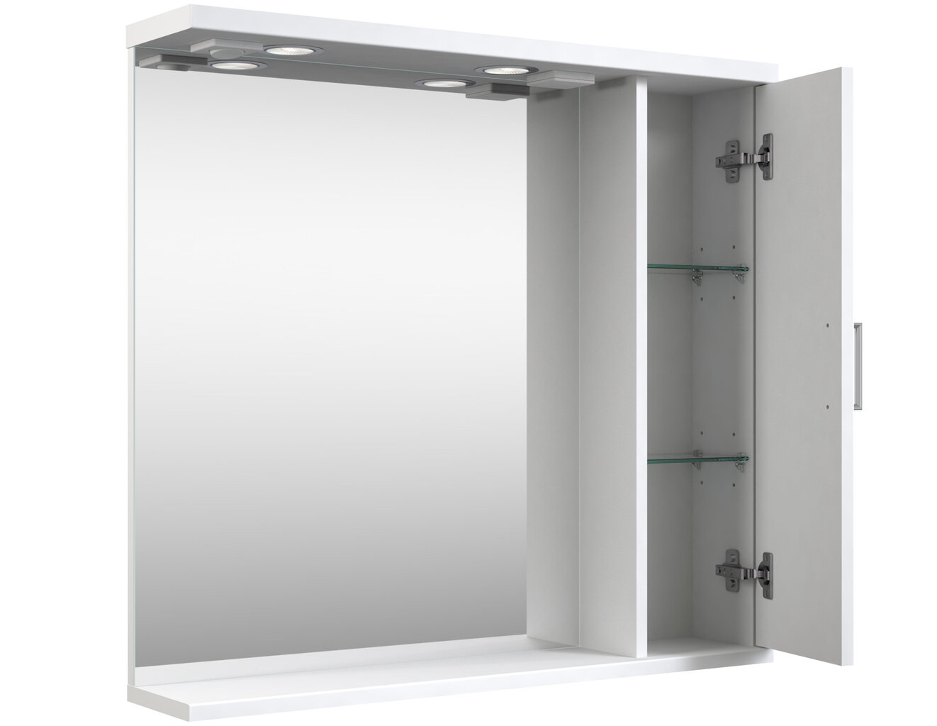 Pakabinama vonios spintelė Eternal 82 cm, balta kaina ir informacija | Vonios spintelės | pigu.lt
