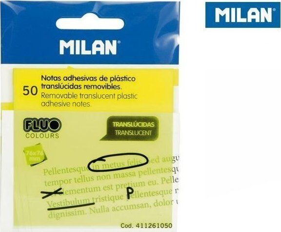 Lipnūs lapeliai Milan, 76x76mm kaina ir informacija | Kanceliarinės prekės | pigu.lt