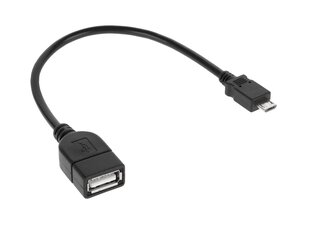 Cabletech USB-A/micro USB, 0.2 m kaina ir informacija | Kabeliai ir laidai | pigu.lt