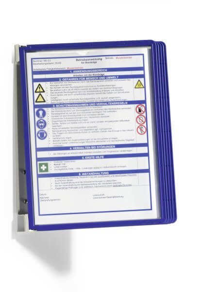 A4 rėmeliai dokumentų vartyklėms Sherpa Durable, 5 vnt., mėlyni цена и информация | Kanceliarinės prekės | pigu.lt