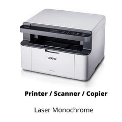 Brother DCP-1510 MFP Printer / Scanner / Copier laser monochrome kaina ir informacija | Spausdintuvai | pigu.lt