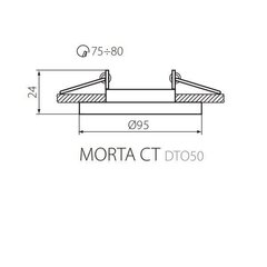 Стеклянный светильник MORTA CT-DTO50-B цена и информация | Монтируемые светильники, светодиодные панели | pigu.lt