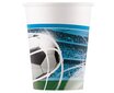 Popieriniai puodeliai Futbolo fanai, 200ml, 8 vnt. kaina ir informacija | Vienkartiniai indai šventėms | pigu.lt