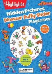 Dinosaur Puffy Sticker Playscenes цена и информация | Книги для малышей | pigu.lt