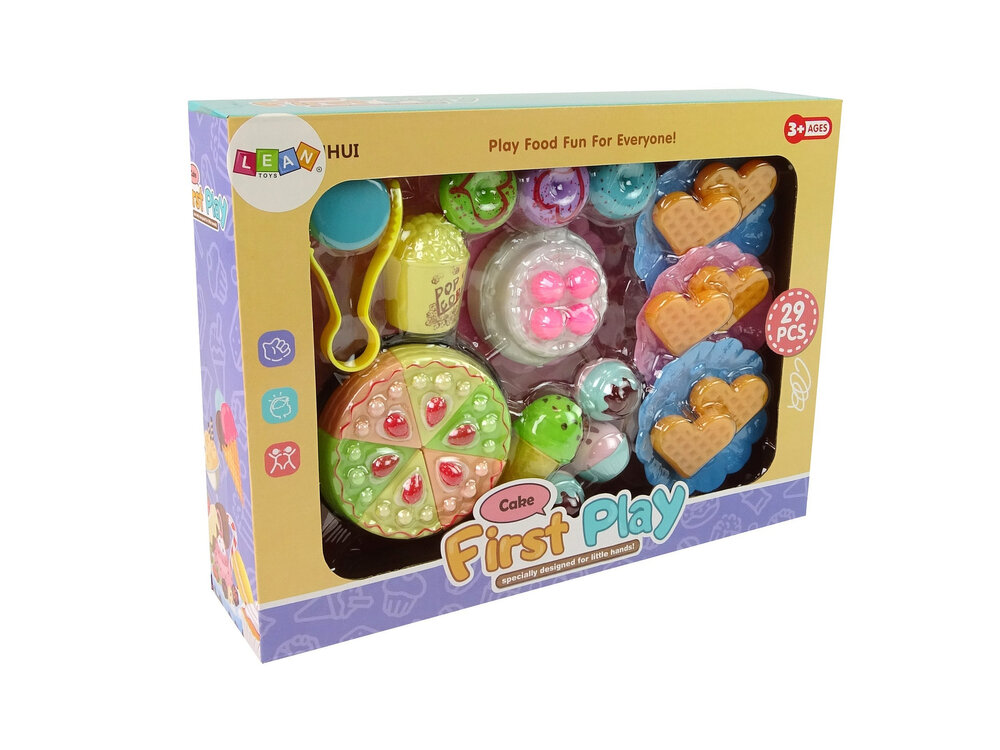 Žaislinis saldumynų rinkinys, 29 dalių kaina ir informacija | Žaislai mergaitėms | pigu.lt