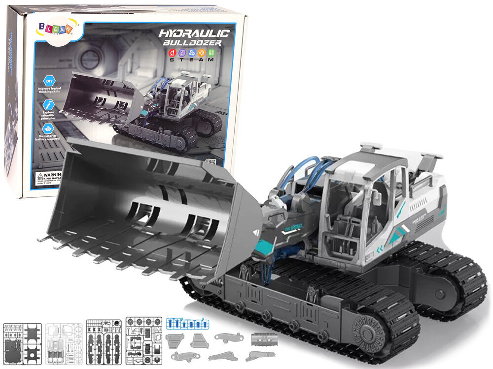 Konstruktorius Lean Toys Hydraulic Bulldozer, 127 d. цена и информация | Konstruktoriai ir kaladėlės | pigu.lt