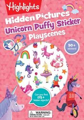 Unicorn Puffy Sticker Playscenes цена и информация | Книги для самых маленьких | pigu.lt