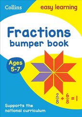 Fractions Bumper Book Ages 5-7: Ideal for Home Learning kaina ir informacija | Knygos paaugliams ir jaunimui | pigu.lt