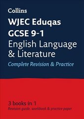 WJEC Eduqas GCSE 9-1 English Language and Literature All-in-One Complete Revision and Practice: Ideal for Home Learning, 2022 and 2023 Exams edition цена и информация | Книги для подростков и молодежи | pigu.lt