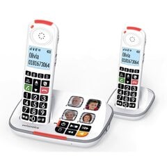 Стационарный телефон Swiss Voice XTRA 2355 DUO Белый цена и информация | Стационарные телефоны | pigu.lt