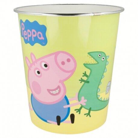 Peppa Pig šiukšliadėžė, 22.5x21 cm kaina ir informacija | Šiukšliadėžės | pigu.lt