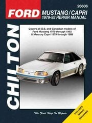 Ford Mustang 79-93 & Mercury Capri 79-86 (Chilton): 1979-93 2nd Revised edition цена и информация | Энциклопедии, справочники | pigu.lt