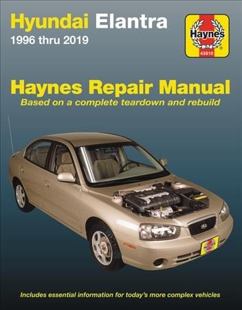 Hyundai Elantra 1996 Thru 2019 Haynes Repair Manual: Based on a Complete Teardown and Rebuild - Includes Essential Information for Today's More Complex Vehicles kaina ir informacija | Kelionių vadovai, aprašymai | pigu.lt