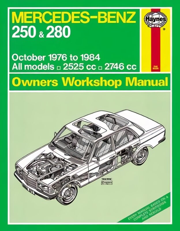 Mercedes-Benz 250 & 280 123 Series Petrol Owner's: 76-84 kaina ir informacija | Kelionių vadovai, aprašymai | pigu.lt