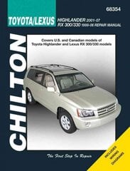 Toyota Highlander & Lexus Rx-330 99-07 (Chilton): 99-07 kaina ir informacija | Kelionių vadovai, aprašymai | pigu.lt