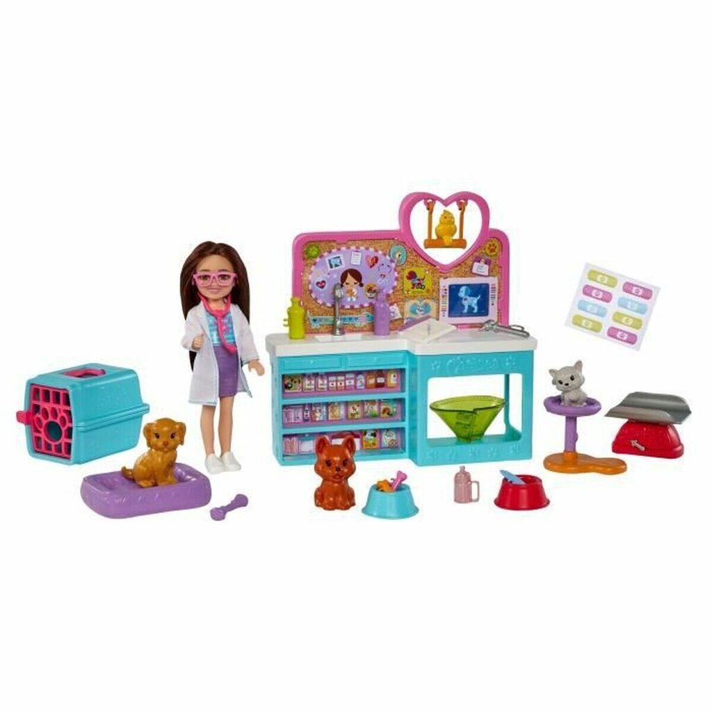 Vaikiška veterinarijos klinika su lėle Barbie Chelsea kaina ir informacija | Žaislai mergaitėms | pigu.lt