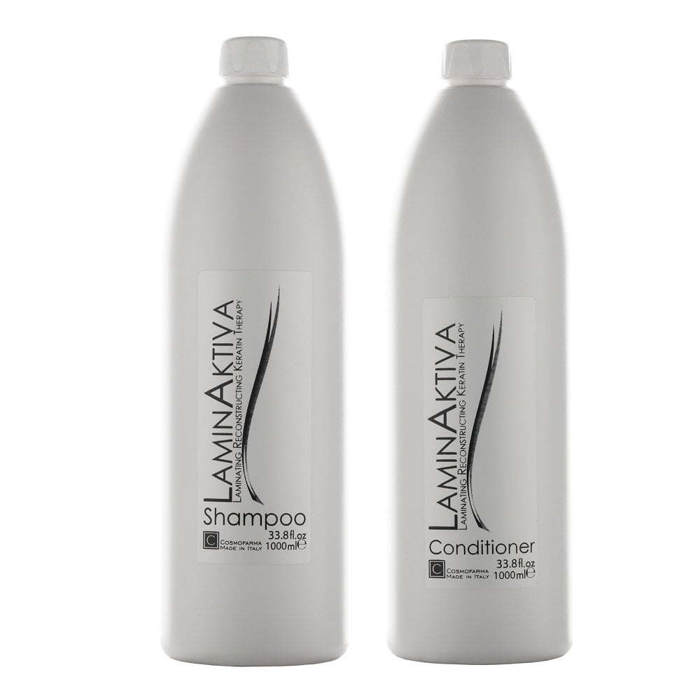 Keratino terapijos rinkinys plaukams LAMINAKTIVA: šampūnas 1000 ml + kondicionierius 1000 ml цена и информация | Šampūnai | pigu.lt