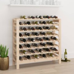 Vyno butelių stovas, 109,5x30x107,5cm, pušies medienos masyvas kaina ir informacija | Virtuvinės spintelės | pigu.lt