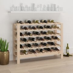 Vyno butelių stovas, 109,5x30x82cm, pušies medienos masyvas цена и информация | Кухонные шкафчики | pigu.lt