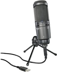 Kardioidinis kondensatorinis mikrofonas Audio Technica AT2020USB+ kaina ir informacija | Audio Technica Kompiuterinė technika | pigu.lt