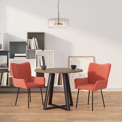 Valgomojo kėdės, Aksomas, 2 vnt., rožinė spalva цена и информация | Стулья для кухни и столовой | pigu.lt