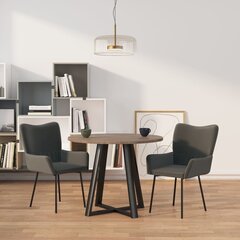 Обеденные стулья, 2 шт., тёмно-серые  цена и информация | Стулья для кухни и столовой | pigu.lt