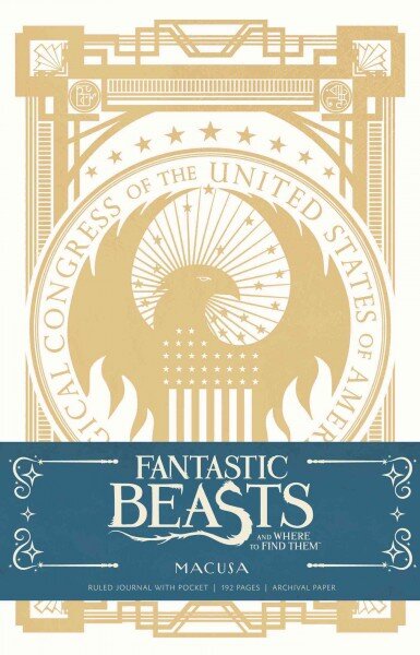 Fantastic Beasts and Where to Find them: MACUSA Hardcover Ruled Journal: Macusa Hardcover Ruled Journal kaina ir informacija | Knygos apie meną | pigu.lt