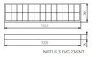 2x36W paviršinis šviestuvas - "Notus 3 EVG 236 NT kaina ir informacija | Pakabinami šviestuvai | pigu.lt