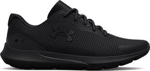 Under Armour Surge 3, Мужская беговая обувь, черный цена и информация | Кроссовки для мужчин | pigu.lt