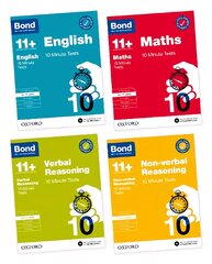 Bond 10 Minute Tests 10-11plus years Pack 1 цена и информация | Книги для подростков и молодежи | pigu.lt