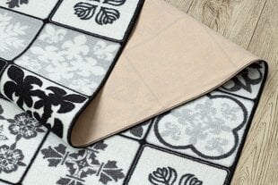 Rugsx ковровая дорожка Azulejo Patchwork, серая / чёрная цена и информация | Ковры | pigu.lt