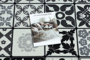Kiliminis takas Azulejo Patchwork, pilka, juoda, 133 x 640 cm kaina ir informacija | Kilimai | pigu.lt