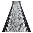 Rugsx ковровая дорожка Heksagon, чёрная / золотая, 100 см
