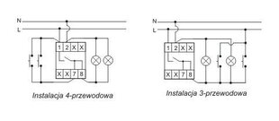 Automatinis laiptų apšvietimo jungiklis su išjungimo signalizacijos funkcija 196944197 kaina ir informacija | Elektros jungikliai, rozetės | pigu.lt