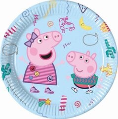 Popierinės lėkštės Peppa Pig party, 23 cm kaina ir informacija | Vienkartiniai indai šventėms | pigu.lt