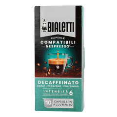 Bialetti Decaffeinato kavos kapsulės, 10 vnt. kaina ir informacija | Kava, kakava | pigu.lt