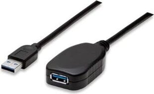 Удлинитель Manhattan SuperSpeed ​​​​USB 3.0 A-A M / F150712 цена и информация | Кабели и провода | pigu.lt