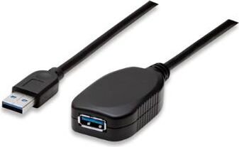 Prailginimo laidas Manhattan SuperSpeed ​​​​USB 3.0 A-A M / F150712 kaina ir informacija | Kabeliai ir laidai | pigu.lt