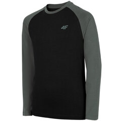 Marškinėliai berniukams 4F juodi HJZ22 JTSML001 20S kaina ir informacija | Marškinėliai berniukams | pigu.lt