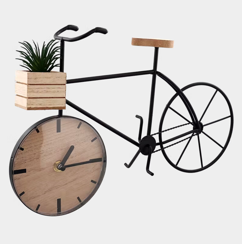 Stalinis laikrodis - pramoninis dviratis su vazonu kaina ir informacija | Verslo dovanos | pigu.lt