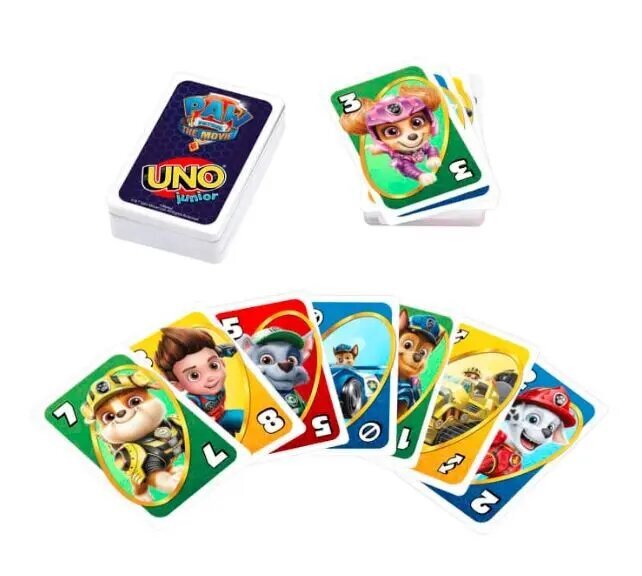 Kortų žaidimas Uno Junior Paw Patrol kaina ir informacija | Stalo žaidimai, galvosūkiai | pigu.lt