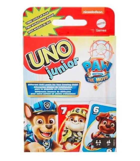 Kortų žaidimas Uno Junior Paw Patrol kaina ir informacija | Stalo žaidimai, galvosūkiai | pigu.lt