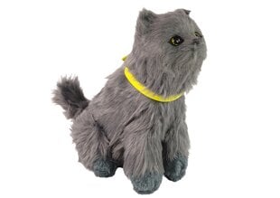 Interaktyvus pliušinis kačiukas, pilkas kaina ir informacija | Minkšti (pliušiniai) žaislai | pigu.lt