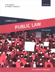 Complete Public Law: Text, Cases, and Materials 5th Revised edition kaina ir informacija | Ekonomikos knygos | pigu.lt